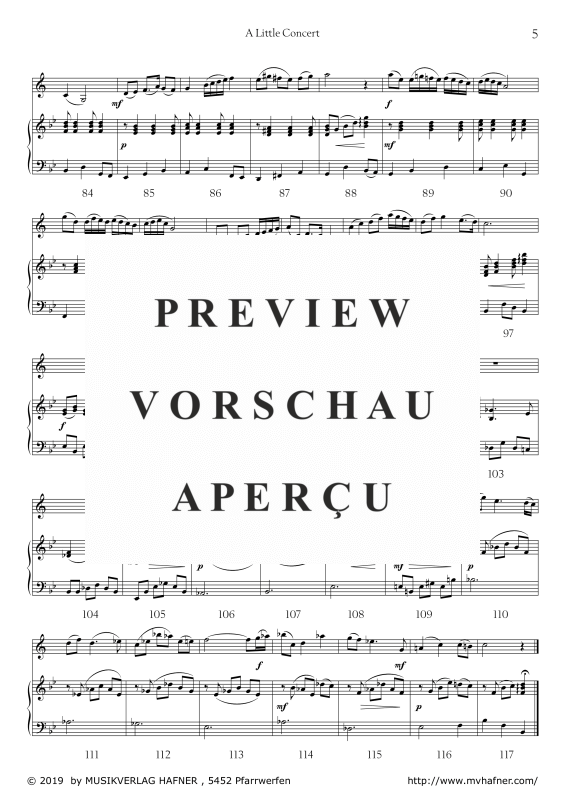 Product gallery: Page 8 of 11 A Little Concert, , (clarinet in Bb and piano)