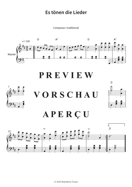 Produktgalerie: Seite 4 von 4 Es tönen die Lieder , , Klavier Solo