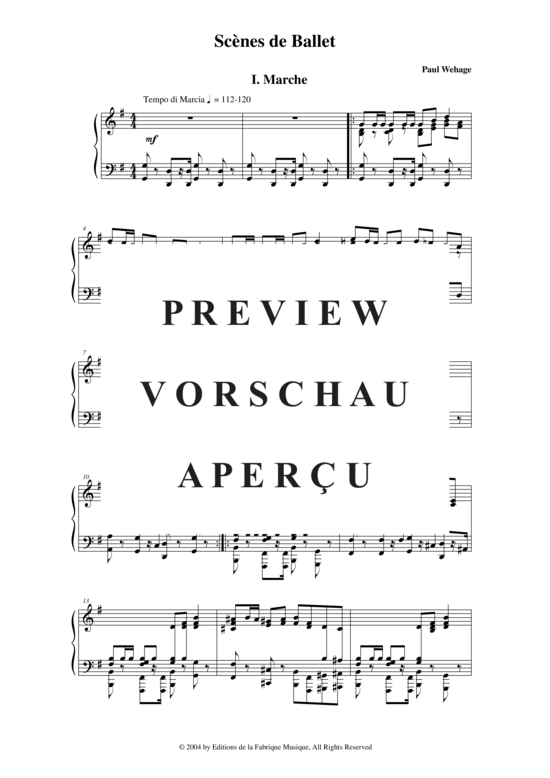 Product gallery: Page 3 of 18 Scènes de Ballet , , Piano Solo