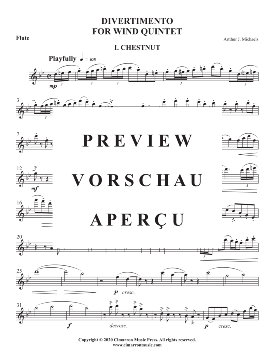 Produktgalerie: Seite 17 von 21 Divertimento for Wind Quintet , , (Holzbläser Quintett)