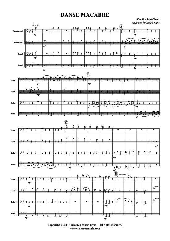 Product picture to: Danse Macabre Camille Saint-Saens