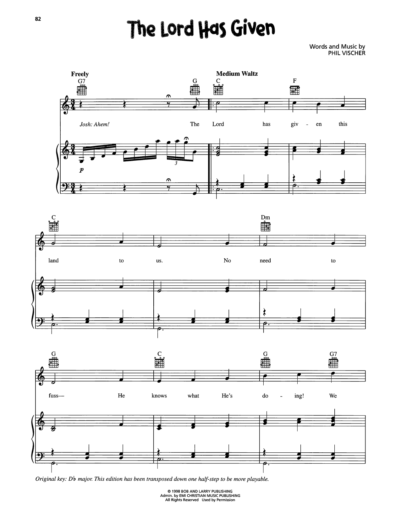 Produktgalerie: Seite 1 von 1 The Lord Has Given, VeggieTales, Gesang, Gitarre, Klavier