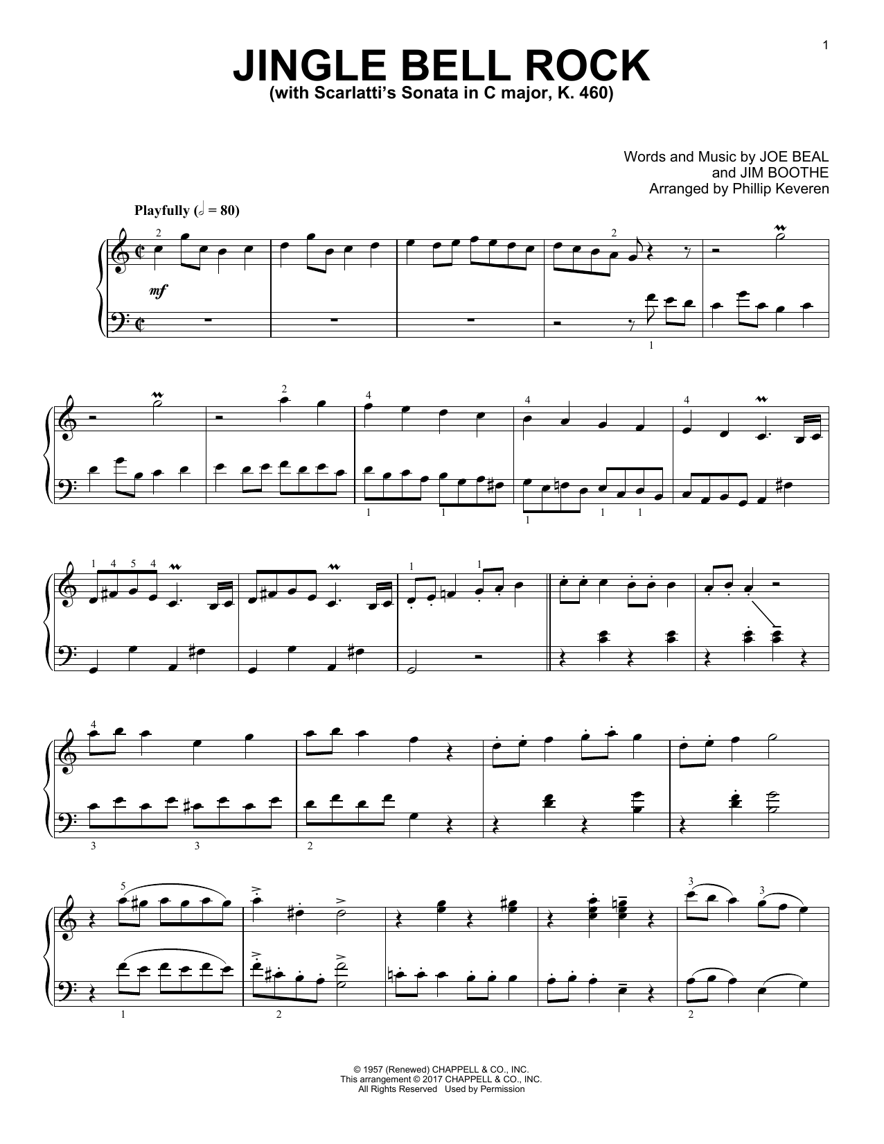 Product gallery: Page 1 of 1 Jingle Bell Rock [Classical version] (arr. Phillip Keveren), Jim Boothe