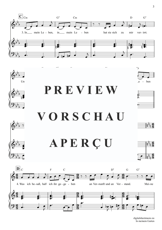 Product gallery: Page 4 of 11 In Meinem Garten, Mey, Reinhard, Gesang mit Klavierbegleitung