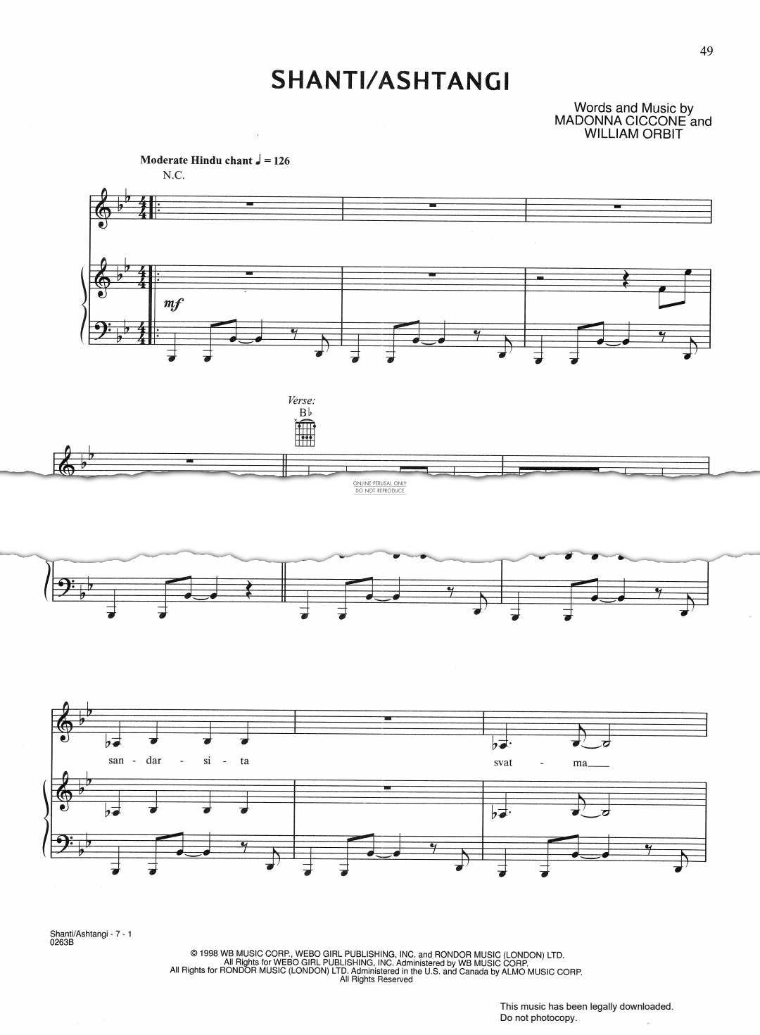 Product gallery: Page 1 of 1 Shanti/Ashtangi, Madonna