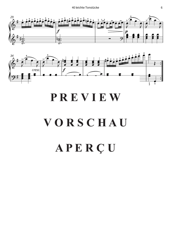 Product gallery: Page 9 of 11 40 leichte Tonstücke - op. 803, Werke 25 - 28 , , Piano Solo
