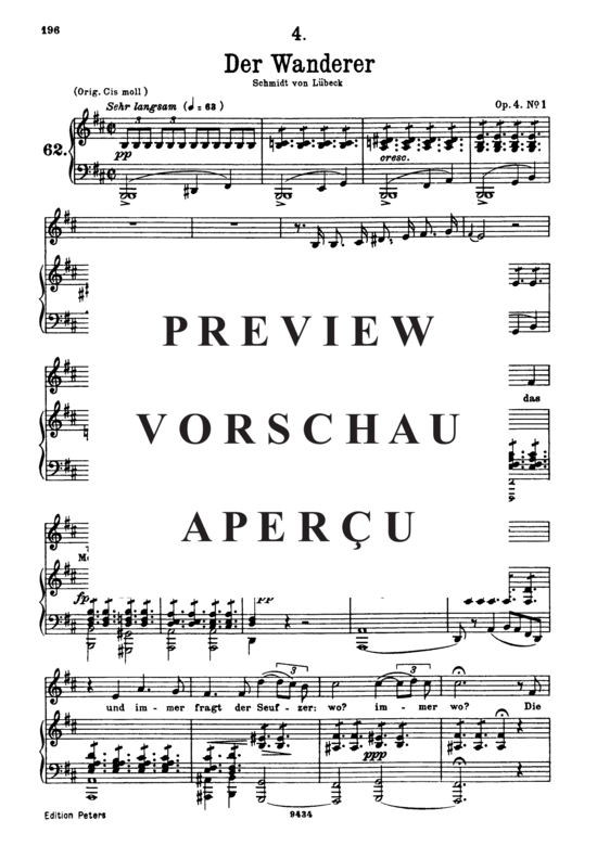 gallery: Der Wanderer D.493 , , (Gesang tief + Klavier)