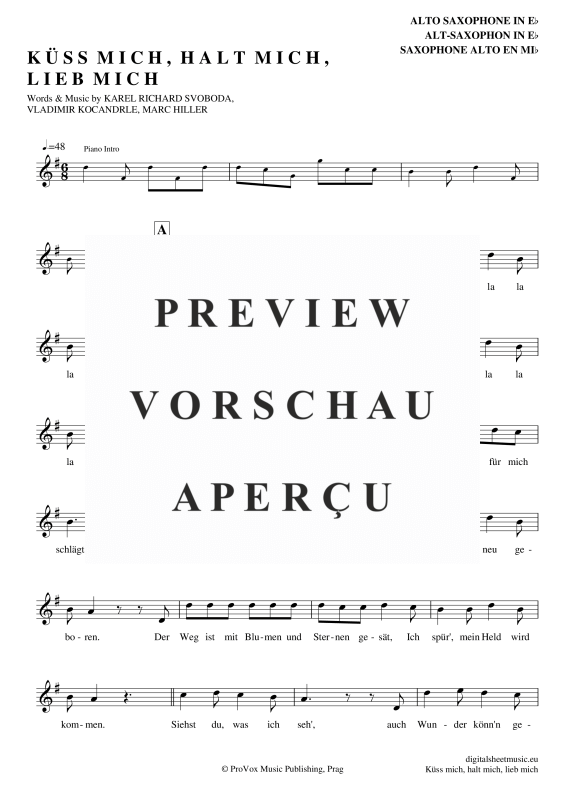 Product gallery: Page 2 of 4 Küss Mich, Halt Mich, Lieb Mich, Egli, Beatrice, Alto Saxophone