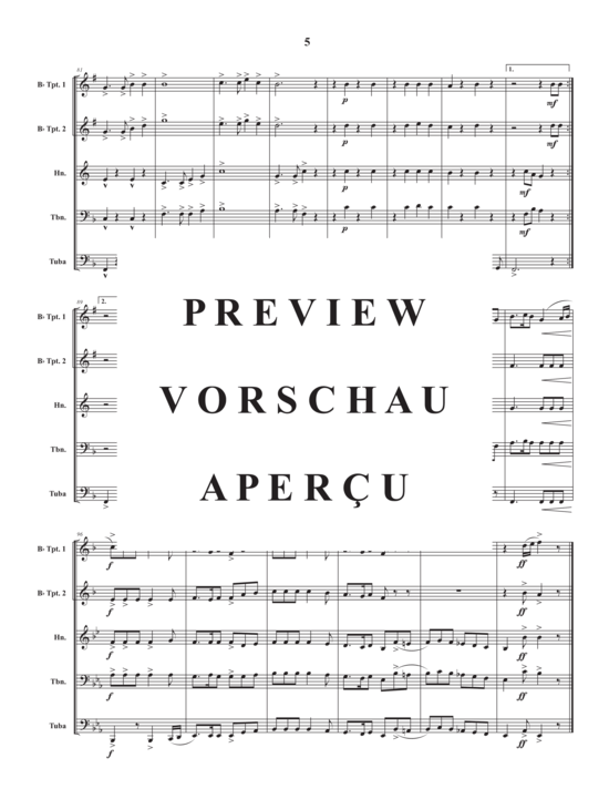 Produktgalerie: Seite 7 von 17 Five Favorites for Five , , (Blechbläserquintett)