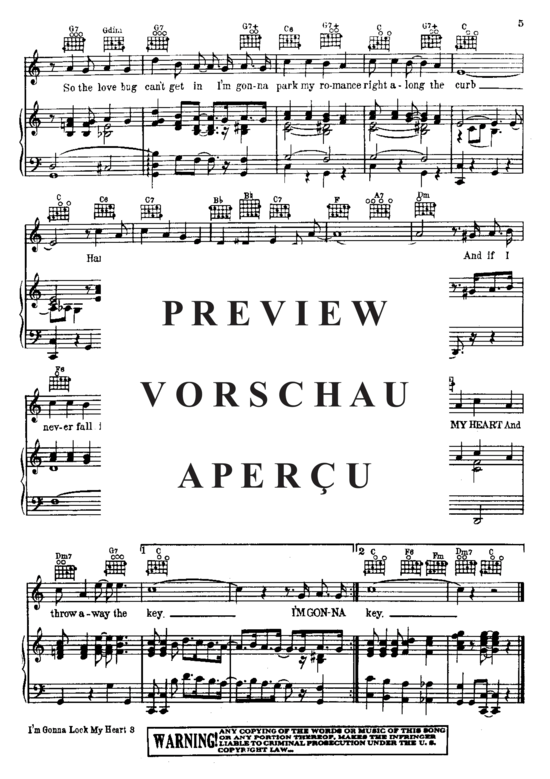 Produktgalerie: Seite 5 von 8 I'm Gonna Lock My Heart (And Throw Away The Key) , Holiday, Billie  , (Klavier und Gesang)