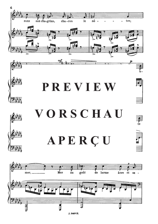 Product gallery: Page 5 of 6 Larmes Op.51 No.1, , Medium Voice and Piano