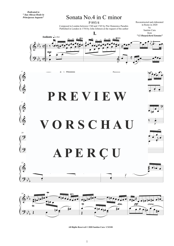 Produktgalerie: Seite 2 von 5 Sonate Nr. 4 in C-Moll, , Klavier Solo