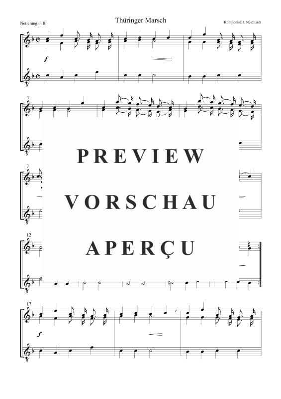 Produktgalerie: Seite 4 von 5 Thüringer Marsch, , Posaunenchor