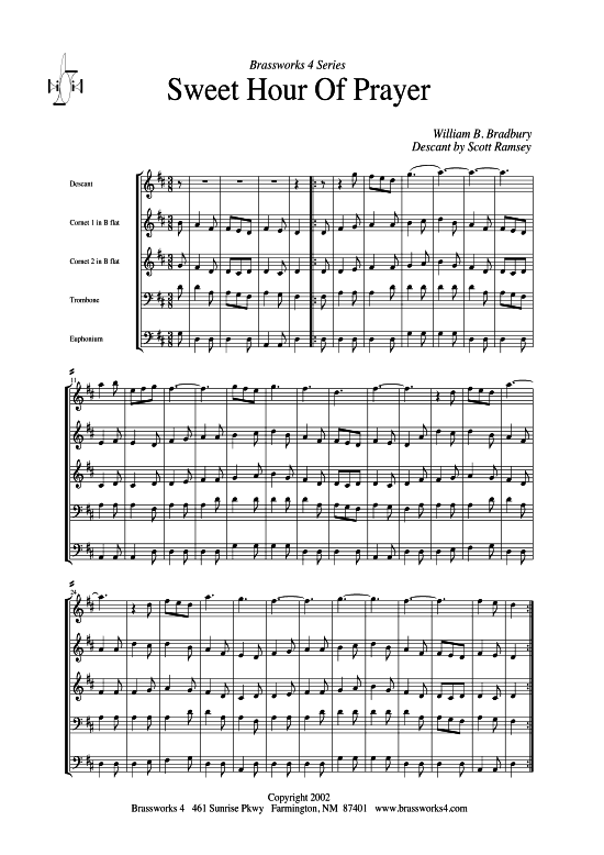 Produktbild zu: Sweet Hour of PrayerWilliam B. Bradbury