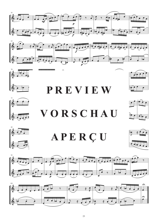 Product gallery: Page 3 of 3 Arie aus der Kantate Nr.176 für zwei Flöten, , 