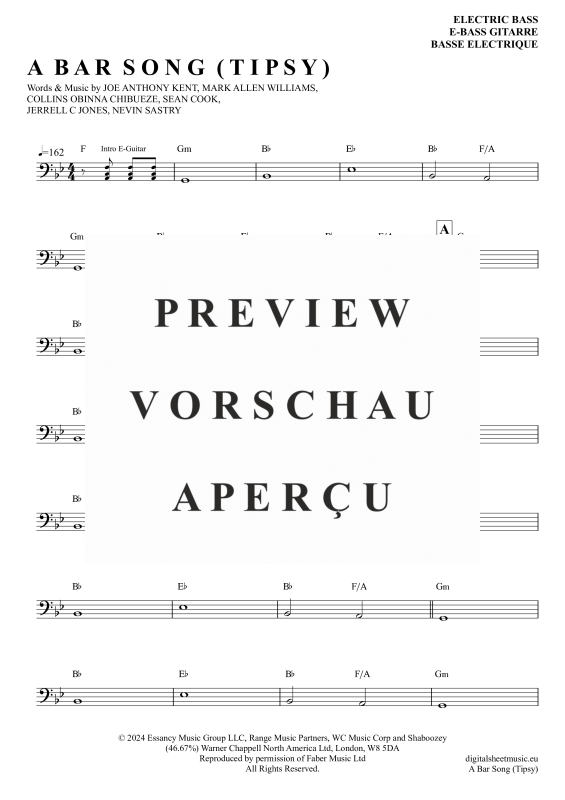 gallery: A Bar Song (Tipsy), Shaboozey, E-Bass