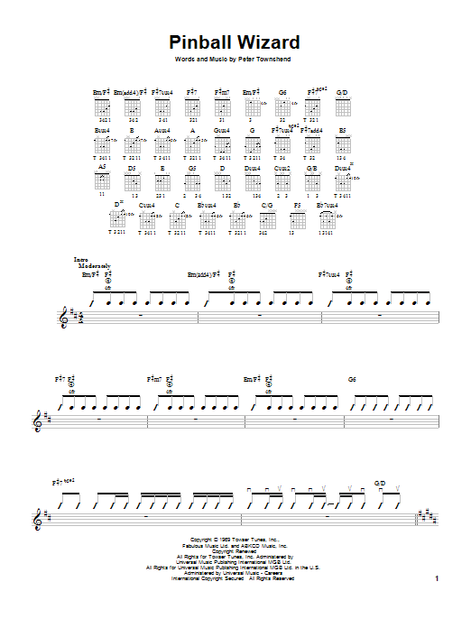 Produktgalerie: Seite 1 von 1 Pinball Wizard, The Who, Gitarre