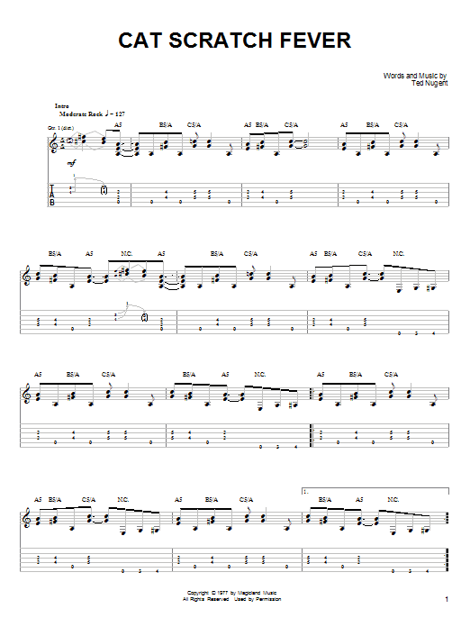 Produktgalerie: Seite 1 von 1 Cat Scratch Fever, Ted Nugent, Gitarre