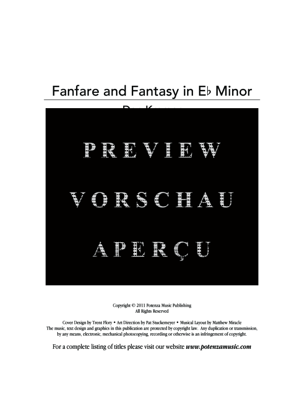 Product gallery: Page 3 of 11 Fanfare and Fantasy in Eb Minor, , (Tuba Quartett EETT)