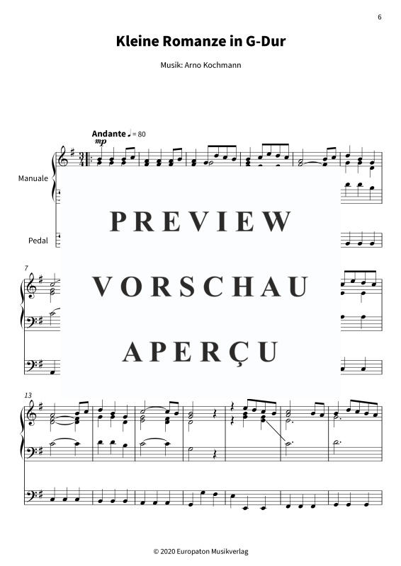 Product gallery: Page 8 of 11 10 Miniaturen - Orgelklänge der Seele von Arno Kochmann, , Organ solo