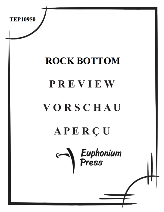 Product gallery: Page 2 of 13 Rock Bottom , , (tuba + piano)