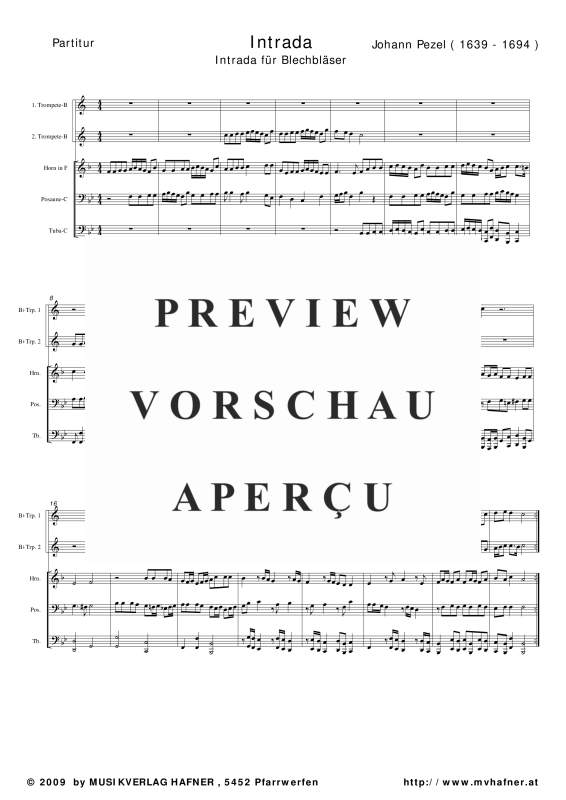 Produktgalerie: Seite 6 von 11 Intrada, , (Blechbläser Quintett)