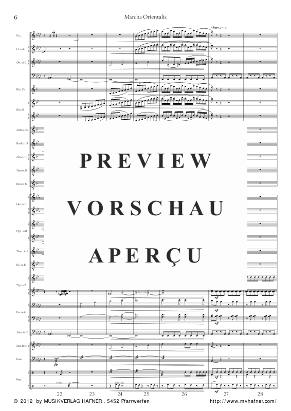 Product gallery: Page 11 of 11 Marcha Orientalis, , (large wind orchestra)