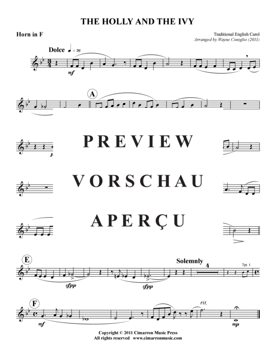 Produktgalerie: Seite 4 von 8 The Holly and the Ivy , , (Blechbläserquintett)