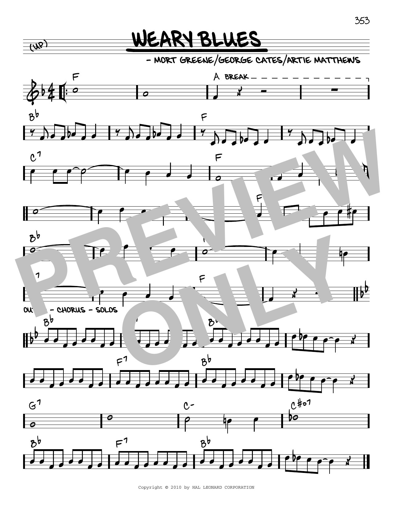 Product picture to: Weary Blues (arr. Robert Rawlins)