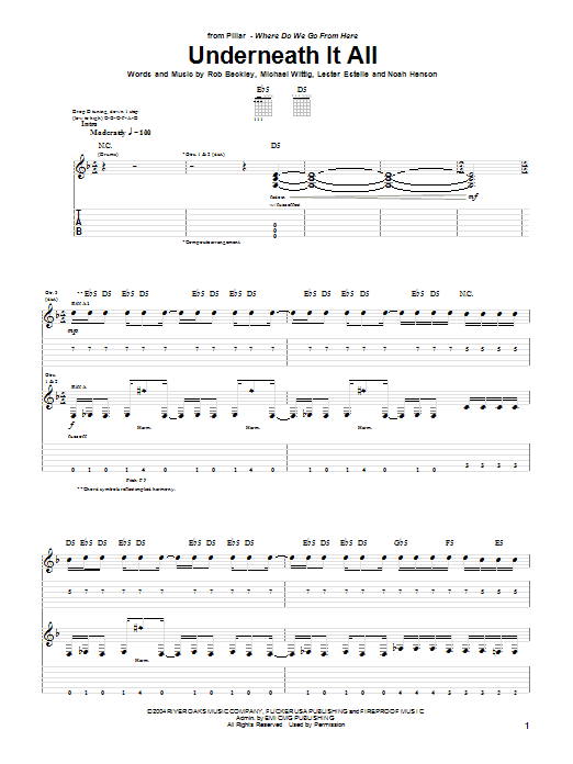 Produktgalerie: Seite 1 von 1 Underneath It All, Pillar, Gitarre