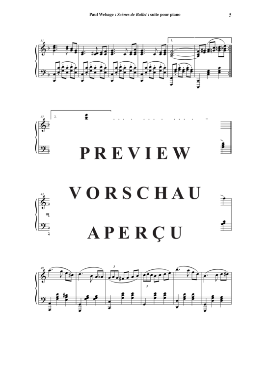 Product gallery: Page 6 of 18 Scènes de Ballet , , Piano Solo