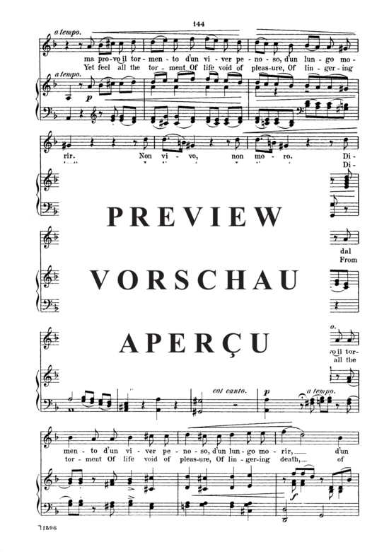 Product gallery: Page 12 of 13 Se il ciel mi divide, Parisotti, Alessandro, Medium Voice and Piano