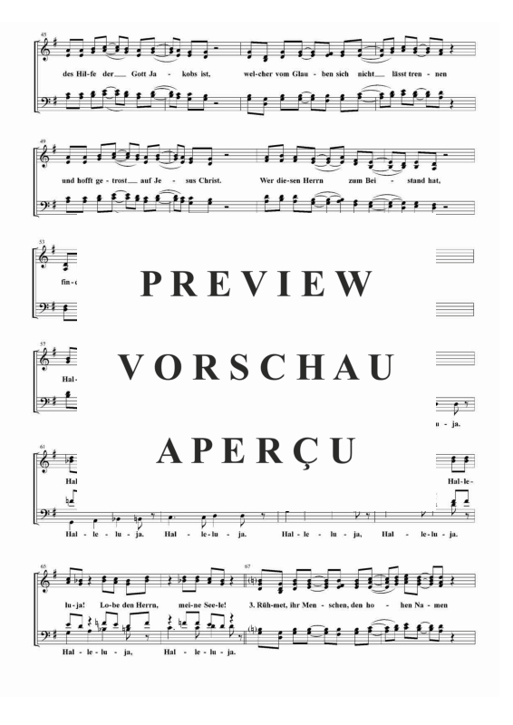 gallery: Lobe den Herren, o meine Seele EG 303, , Gemischter Chor und Klavier