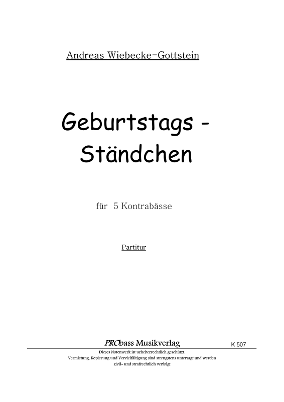Product picture to: Geburtstags-Ständchen