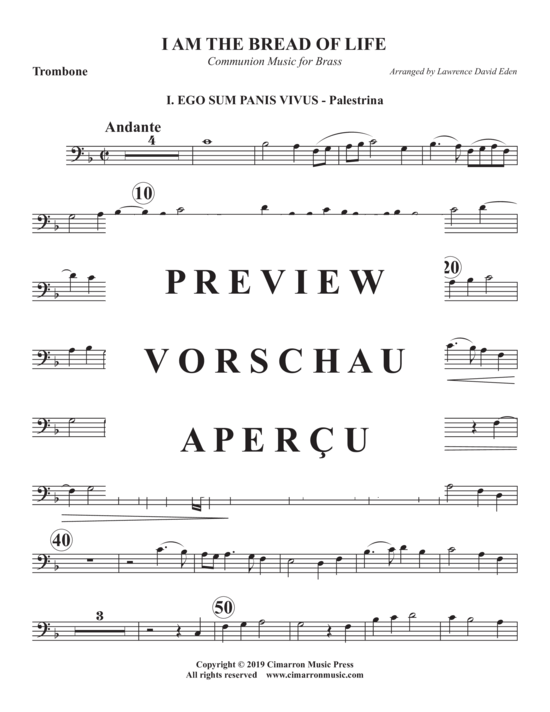 Produktgalerie: Seite 14 von 17 I Am the Bread of Life , , (Blechbläser Quintett)