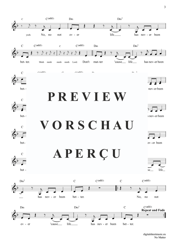 Produktgalerie: Seite 4 von 4 No Matter, Radics, Jack, Gesang