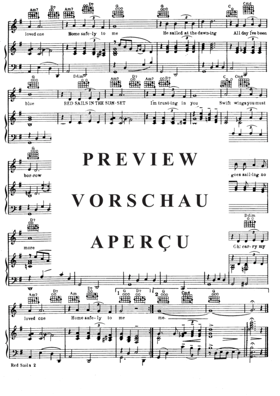 Produktgalerie: Seite 4 von 8 Red Sails In The Sunset , Lombardo, Guy, Klavier und Gesang