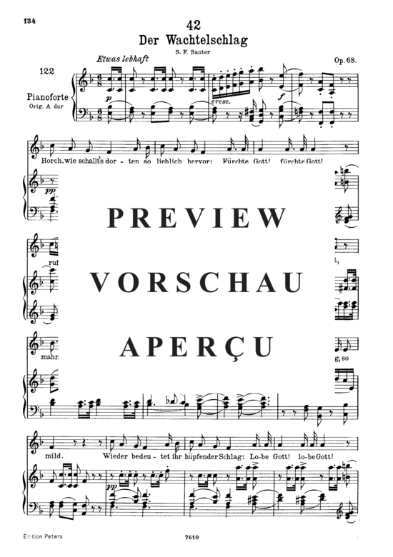 Product gallery: Page 2 of 3 Der Wachtelschlag D.742, , Low Voice and Piano