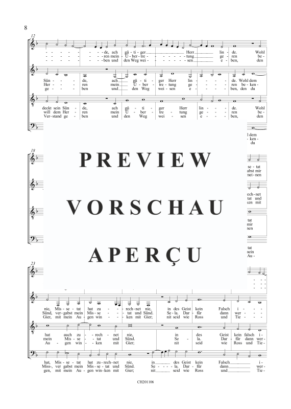 Product gallery: Page 11 of 11 Der gantz Psalter Davids, Bd. 2, Psalm 31 - 60, , (mixed choir)