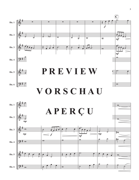 Product gallery: Page 4 of 12 Irish Tune (Danny Boy) , ,  (Horn ensemble 1-6 horns in F)