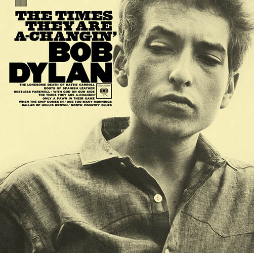 cover: The Times They Are A-Changin', Bob Dylan, Klavier