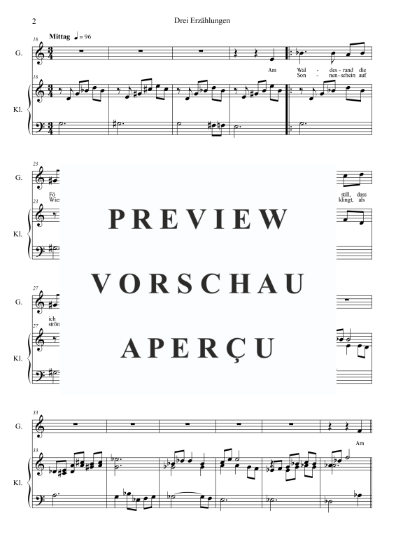 Product gallery: Page 7 of 11 Drei Erzählungen, , (medium voice and piano)