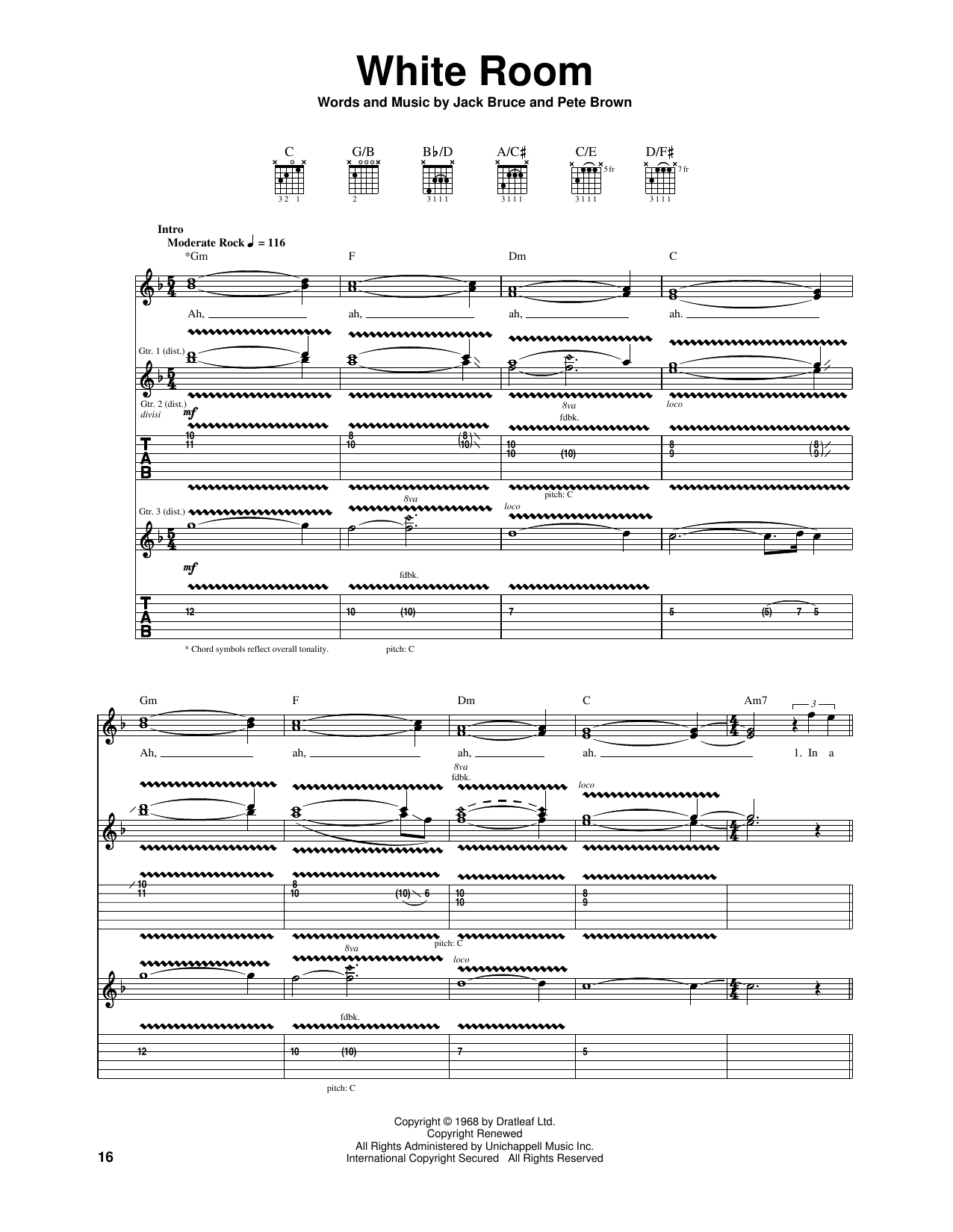 Produktgalerie: Seite 1 von 1 White Room, Cream, Gitarre