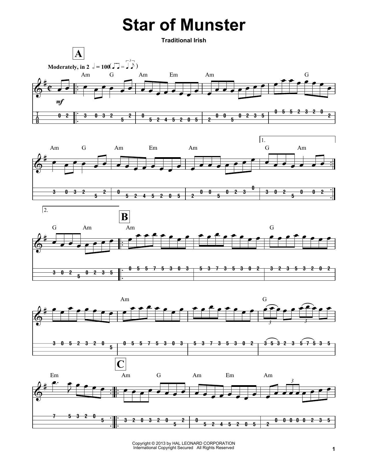 Produktbild zu:  Star Of Munster - Traditional