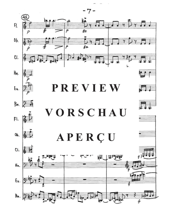 Produktgalerie: Seite 9 von 21 Sextet , , (Gemischtes Ensemble für Holzbläser Quintett + Euphonium Solo)