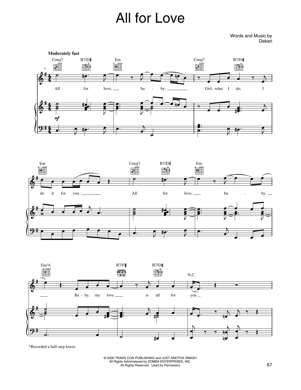 Produktgalerie: Seite 1 von 1 All For Love, O-Town, Gesang, Gitarre, Klavier