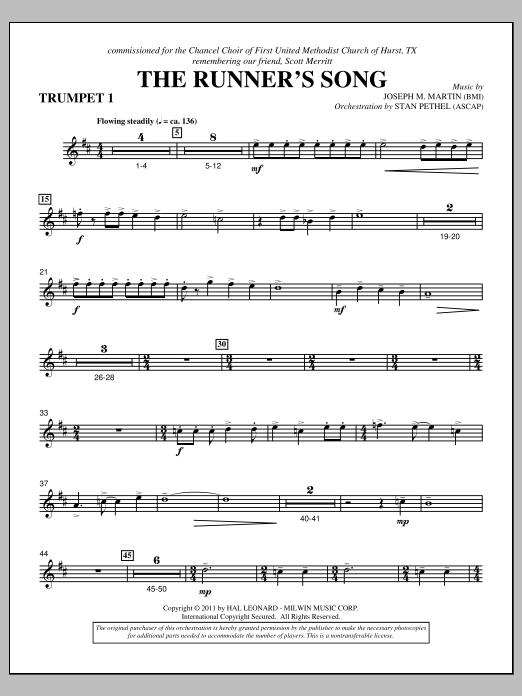 Produktbild zu: The Runner's Song - Bb Trumpet 1