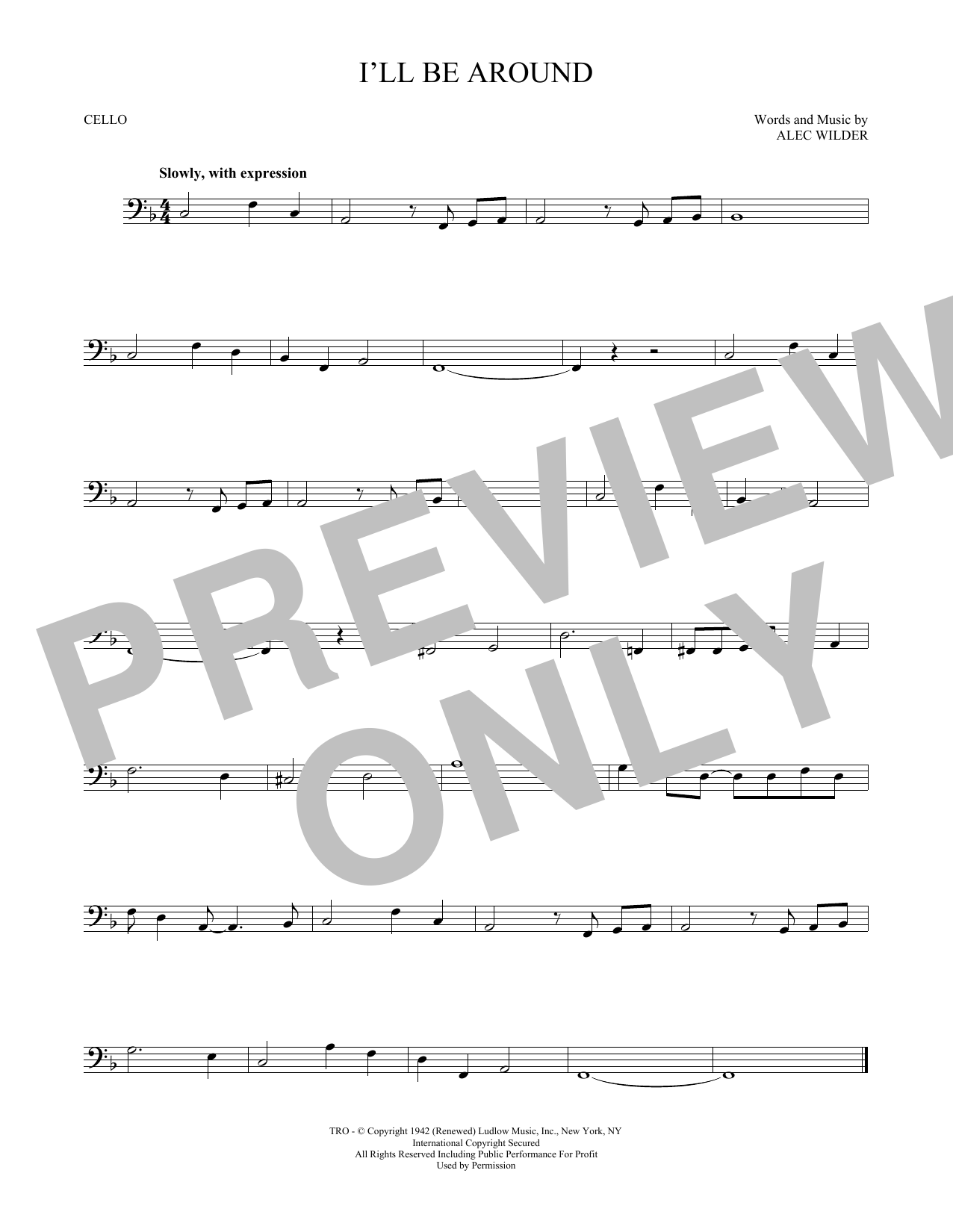 Produktgalerie: Seite 1 von 1 I'll Be Around, The Mills Brothers, Violoncello