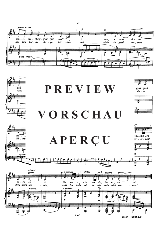 gallery: Per la gloria d´adorarvi , Sieber Ferdinand, (Gesang tief + Klavier)