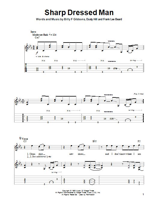 Product picture to:  Sharp Dressed Man - ZZ Top